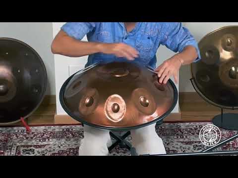 Spirit Soul Handpan | B2 Kurd 9 | Edelstahl (Stainless) | 440Hz | Scale: B2/ F# G A B C# D E F#