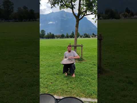 Soothing Handpan Music | Busking in Interlaken | Ivan Judas