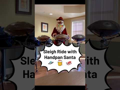 Sleigh Ride with Handpan Santa 🛸🎅🛷 #sleighride #handpan #handpansanta #memorycare #christmasmusic