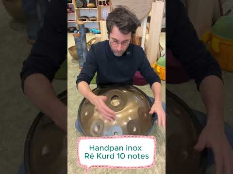 Handpan sela inox Ré kurd 10 notes