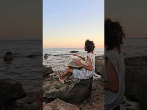 Golden time handpan 🌊🌅 #shorts #handpan