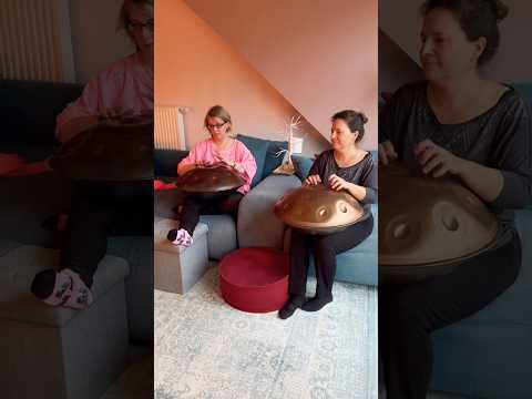 Meditative Handpan-Jam on two D-Kurds☺️💫 #handpanmusician #handpan #calmingmusic #meditativemusic