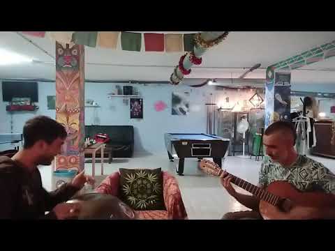 Improvisación de MÚSICA SWING con un INSTRUMENTO NUEVO y guitarra