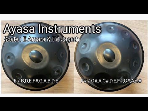 【ハンドパン販売】両面ハンドパンAyasa Instruments/ E Amara & F# Jagath 試奏2