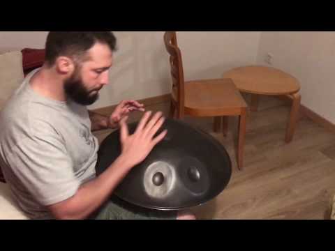 Private moment @ David Charrier's, w/ his Meraki Handpans
