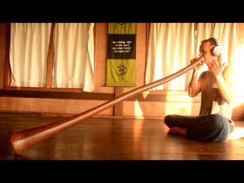 Didgeridoo from fiberglass and wood - C