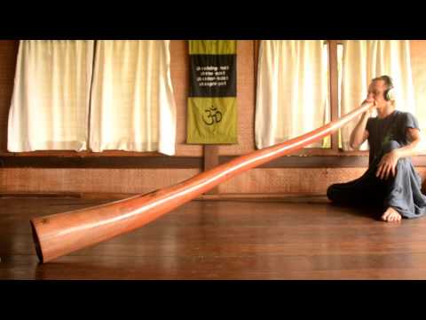 DIDGERIDOO FROM AUSTRALIAN EUCALYPTUS BLOOW WOOD - 236 CM