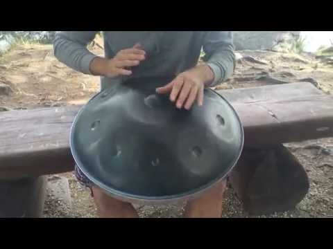 Gaia handpan (hangdrum) by the lake