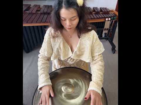 Handpan Princess Practicing Handpan
