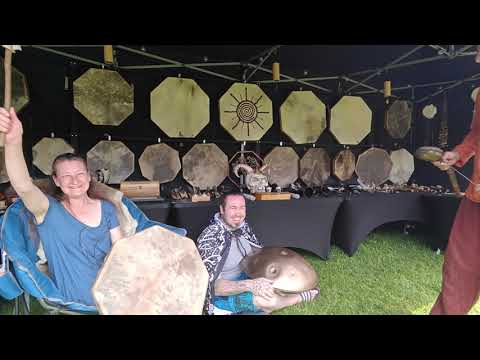 Handpan With Shamanic Drumming 🎵🥁 with Planet Pagan 🎵🥁