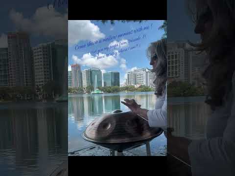 🛸🎶 💕 In downtown Orlando, FL, playing my C# Celtic Minor by @AxiomHandpans 💕 🎶🛸