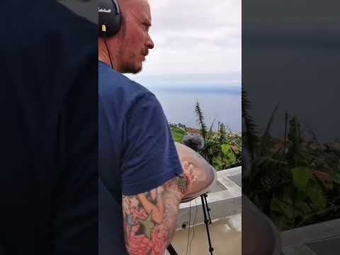 Handpan jam with Madeira ocean view ποΈππΈπΆ