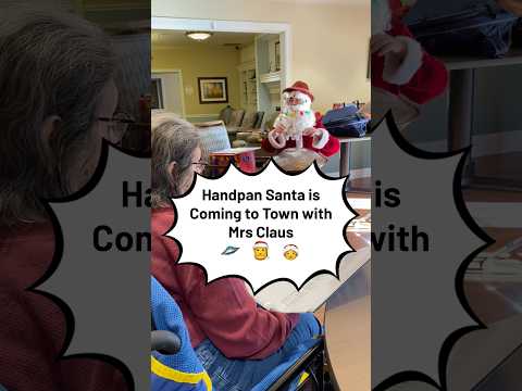 Handpan Santa is Coming to Town w/ Mrs. Claus 🛸🤶 #santaclausiscomingtotown #handpansanta #mrsclaus