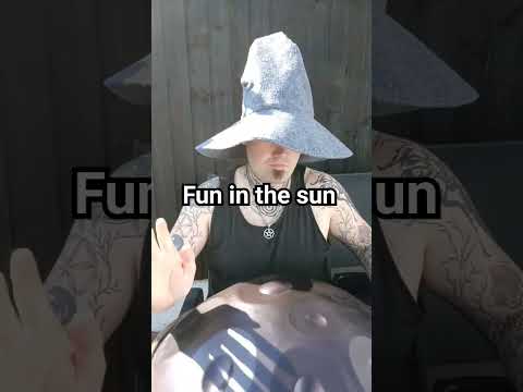 fun in the sun with a handpan #music #fun #meditation #handpanworld #handpanplayer #handpanmusic #