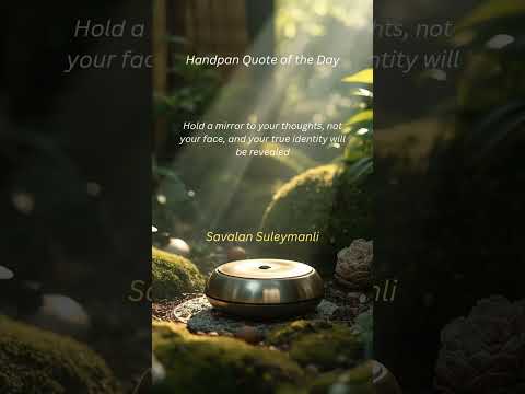 Handpan Quote of the Day | Mirror Thoughts #handpan #quote #spiritual #shorts #mind #calm #vibes