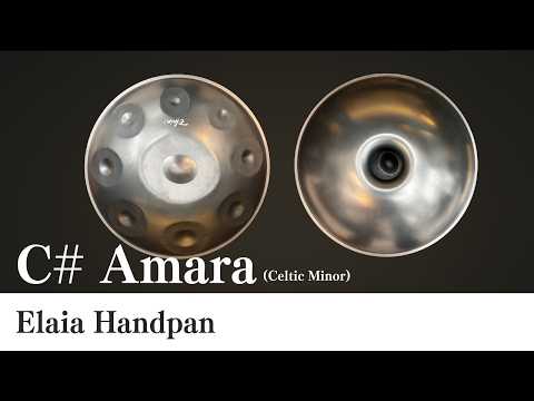 【ハンドパン販売】 Elaia Handpan / C# Amara 9 (Celtic Minor) 試奏1［管理番号146］