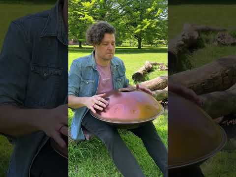 Craig at Hyde Park with new handpan from Ayasa Instruments