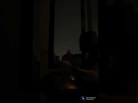 Handpan in rain 🌩️⚡🛸#handpan #hangdrum #alipantam #هندپن #هنگدرام