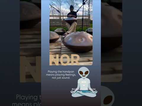 صدای هنگ درام یک صدای فضایی 👽#هنگدرام #رویایی #hangdrum #آرامش_روح #meditation #handpan