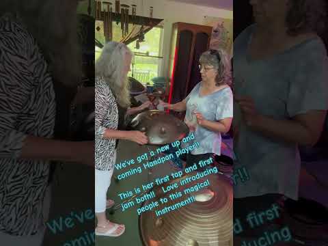 🛸🎶 So glad we were able to do this!  Another person smitten with the handpan!! I love it! 🥰🛸🎶🦋
