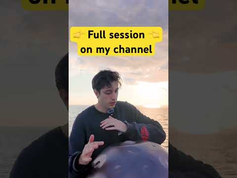 My first video is now live , go check "Waves & Wind" on my channel. #handpan #music #instrumental