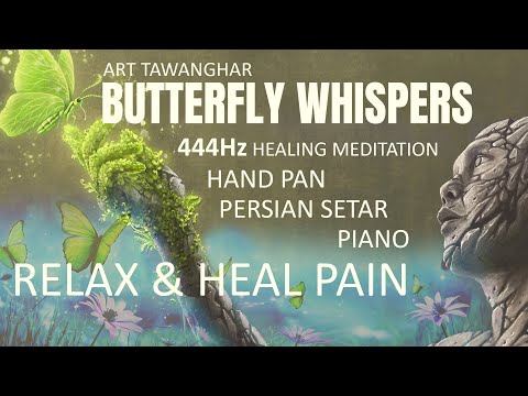 BUTTERFLY WHISPERS  | 444Hz | Healing Meditation | PERSIAN SETAR + HAND PAN + PIANO