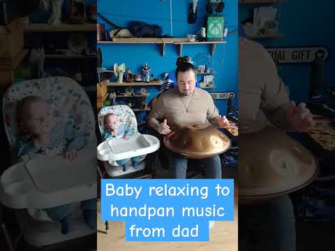 baby relaxing to handpan #baby #handpan #music #viral #relax #meditation #musically #fyp #reels