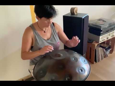 Another song for dreaming...on Handpan F Voyager Leaf Sound Sculpture