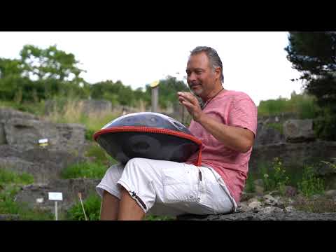 Handpan Thorsten aus Kiel - August 2021 - Botanischer Garten - 16 Ton -     E- Pygmy Stimmung.