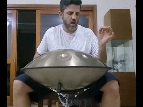 Handpan 10 Notas Gold Aço Carbono Nitretado Escala D Kurd 02