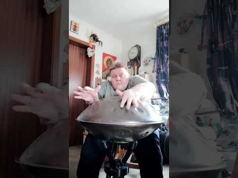 Mudra Handpan in B low Aegean 16 stainless very first touch