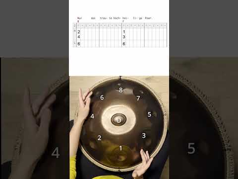 Handpan Tutorial von Kristina Savkova "Stille Nacht, heilige Nacht" "Silent Night" Akkorde