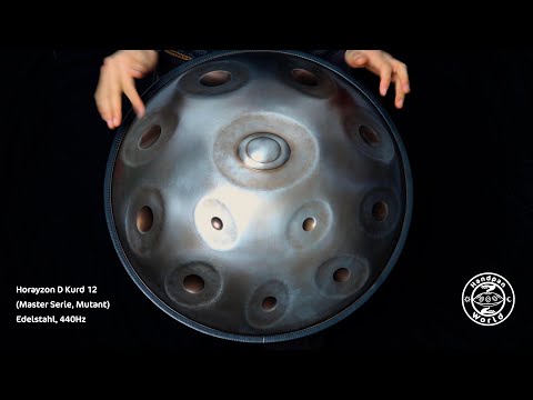 Horayzon Master Handpan | D Kurd 12 Mutant | Edelstahl | 440 Hz | D/ A Bb C D E F G A C {D E}