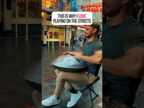 This is WHY I LOVE playing on the streets.. #love #positivevibes #handpan #music
