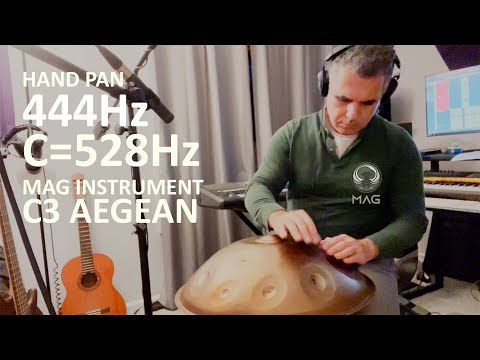 HAND PAN 444Hz C=528Hz Mag Instrument C3 Aegean