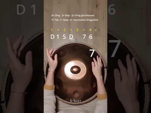 Handpan Tutorial, Muted Ding, Slow