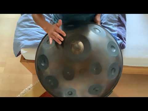 Ed Sheeran`s "I see Fire" (Excerpt) played on Handpan F Voyager, Leaf Sound Sculpture