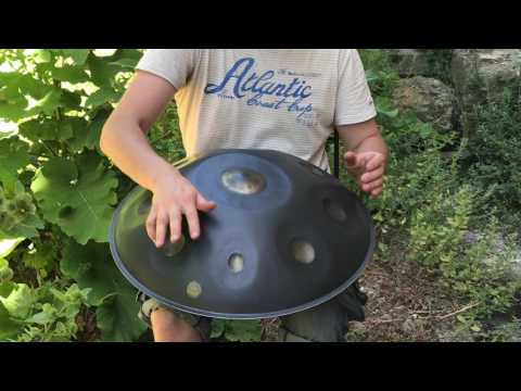 Handpan Festival France 2017 - Jean-Matthieu explores Meraki B Celtic Min (Handpan no PANArt Hang)
