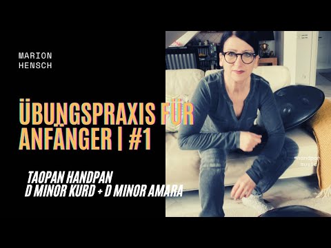 Tutorial für Anfänger |Melodie#1| D Moll Kurd 8+1 #handpanworkshop #handpanmusic #handpan