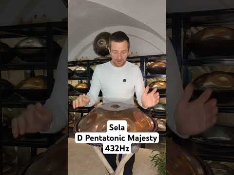 Handpan für Linkshänder Sela Majesty D Pentatonic 432Hz