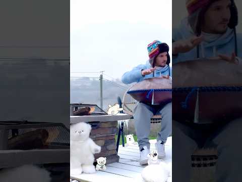 The Musical Fireplace🔥❄️ handpan ayasa instruments D Kurd