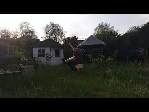 18 May Sunpan Handpan g-pygmy outside room practice, headphone