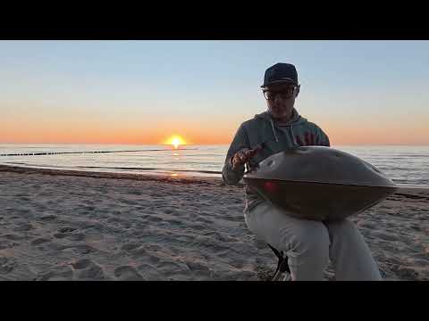 Baltic Sea Sundowner with my Handpan