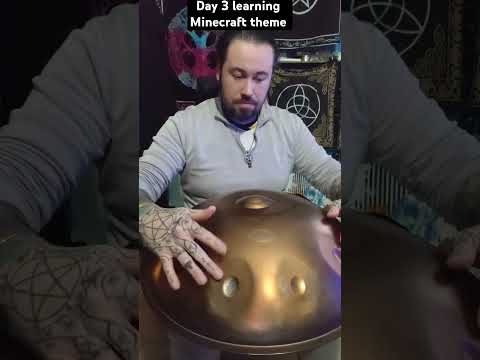day 3 of learning Minecraft theme song #minecraft #minecraftmemes #handpan #handpanmusic #fyp #game