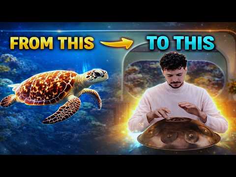 A Turtle Turns Into a Handpan Musician 🐢🎵 | Pantam Improvisation | Planet Ding
