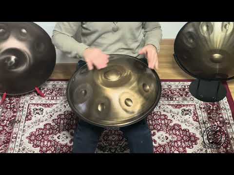 Aelo Mini Handpan D Celtic/Amara 8 | Edelstahl (Stainless) | 440Hz | Scale: D/ A C D E F G A