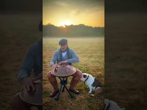 Enjoying the last of the summer sunrises on @sewhandpan1092 πΈπ#handpanmusic #handpan
