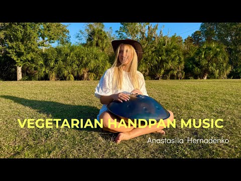 1 Hour Vegetarian Hang (Handpan) Music - Anastasiia Hernadenko