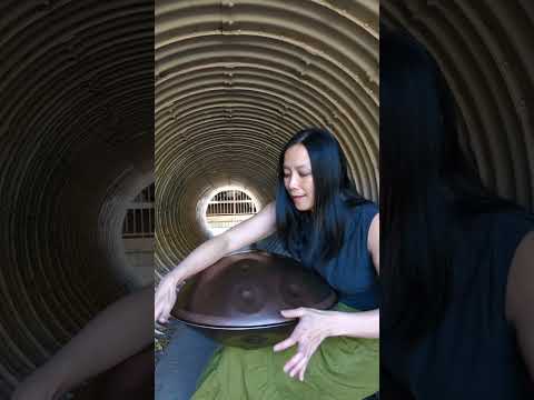 playing in a tunnel - handpan music