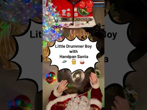 Little Drummer Boy with Handpan Santa 🛸🎅🥁 #littledrummerboy #handpan #handpansanta #christmas